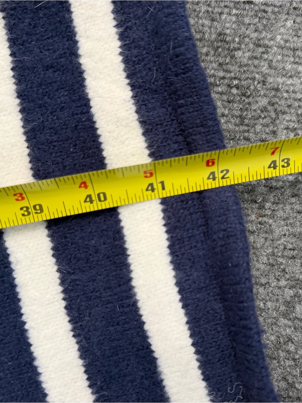 Daily Drills Navy and White Striped Button-Up Cardigan - Picture 9 of 13